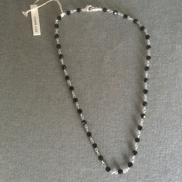 BRAND NEW Chan Luu 20” Black Onyx & Silver Design Necklace - Picture 13 of 14